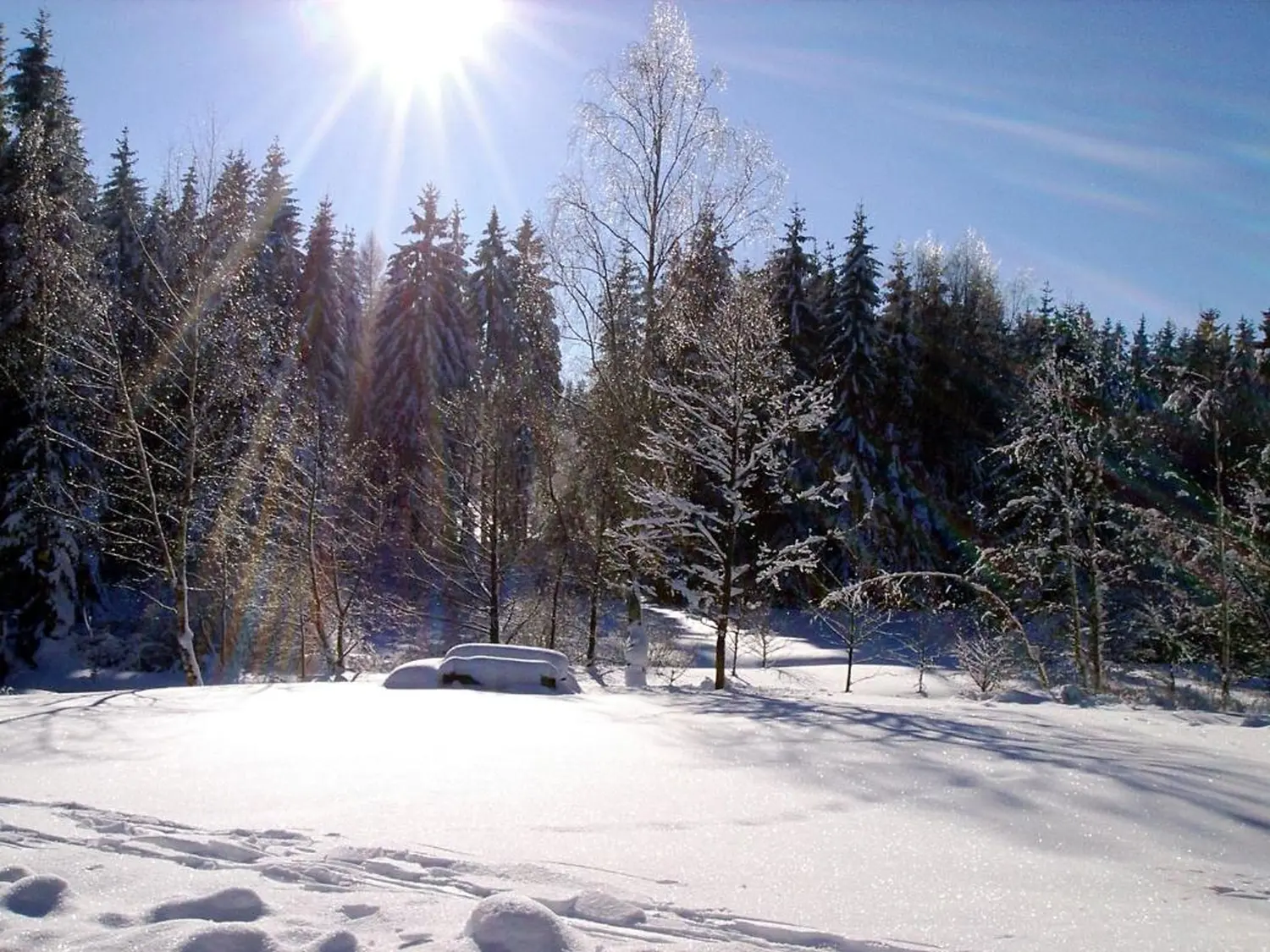 Winterbilder von Landidyll Breitenbrunn Erzgebirge